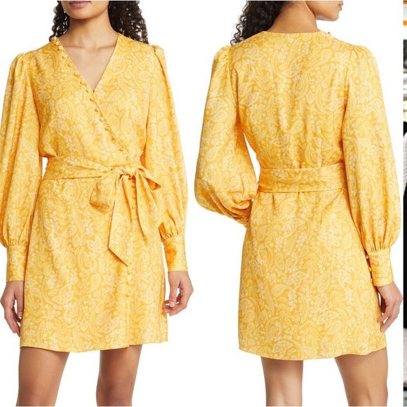 Fraiche By J yellow dress.  Size small.  worn once and in excellent condition. - Picture 1 of 2